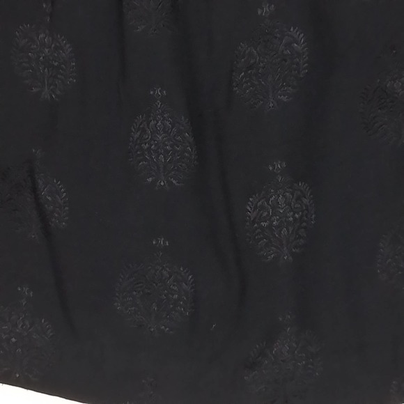 Loft Lined Mini Skirt Size Medium in Black‎ w/ Damask Style Print - Picture 6 of 11
